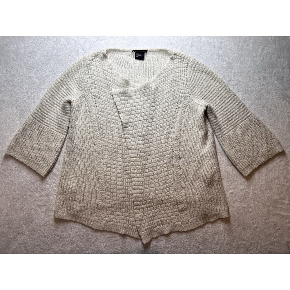 Armani Exchange A|X Women’s Cream Open-Front Knit Cardigan S